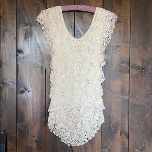 Beautiful crochet layer top